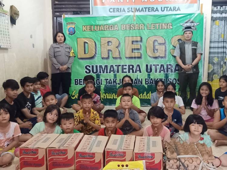 Keluarga Besar DREGS (2006 Gelombang 1) Polda Sumut, Baksos di Dua Panti Asuhan dan Masyarakat Kurang Mampu..