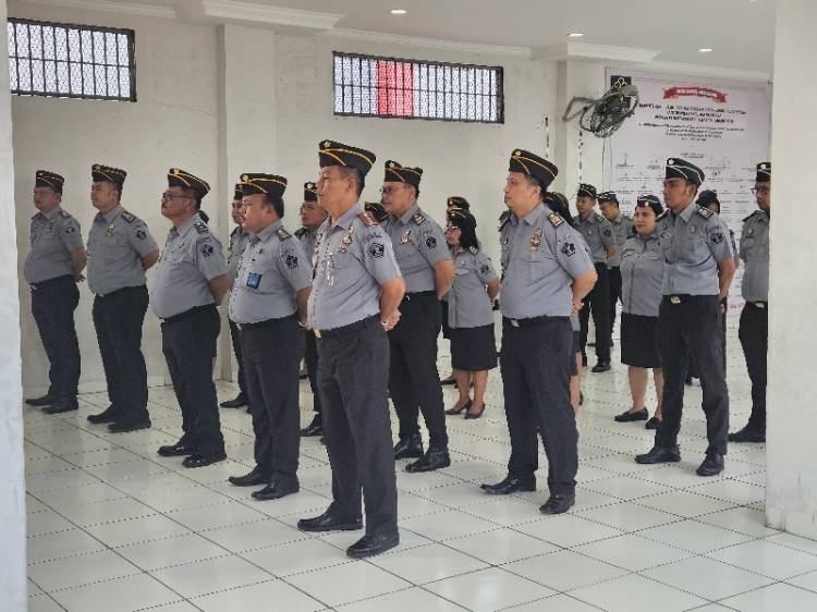 Lapas Pancur Batu Gelar Apel Kesiapan Lebaran