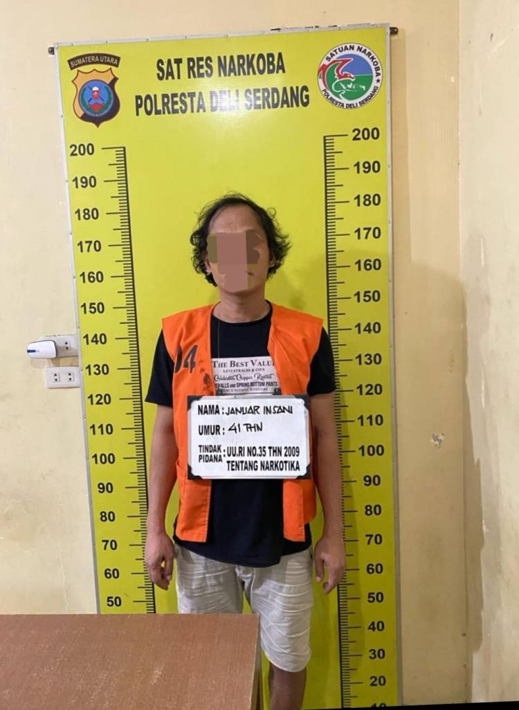 Lagi... Personel Sat Res Narkoba Polresta Deli Serdang Tangkap Pelaku Penyalahgunaan Narkotika