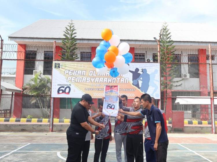 Peringatan Hari Bakti Pemasyarakatan ke-60, Lapas Pemuda Langkat Gelar Pekan Olahraga
