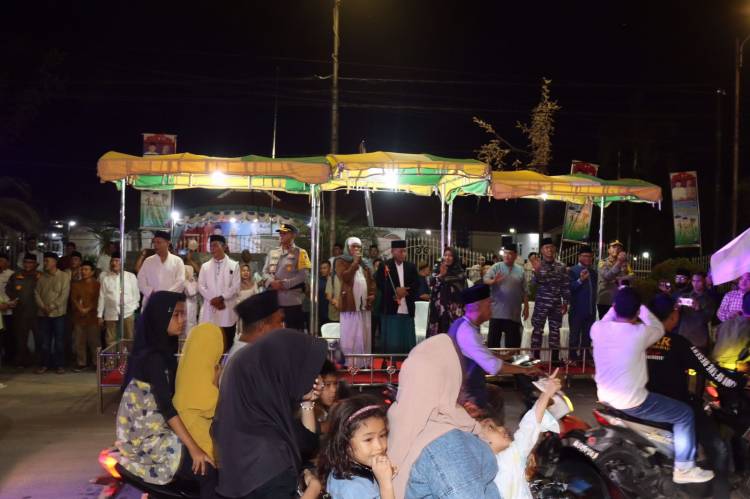 Polres Tanjung Balai Laksanakan Pengamanan Pawai Malam Takbiran Idul Fitri 1445 H