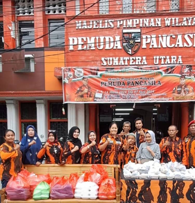 MPW Pemuda Pancasila Sumut Berkolaborasi Pembagian Takjil Gratis