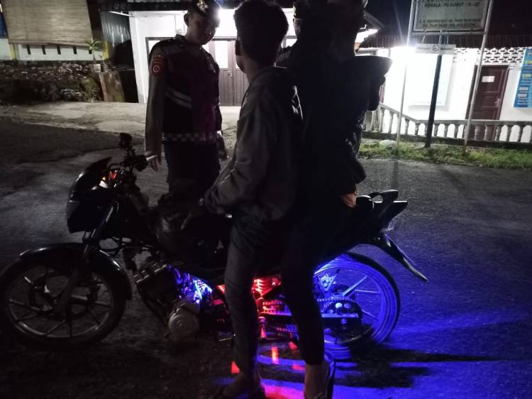 Polres Nisel Jaring Motor Pengguna Knalpot Bising