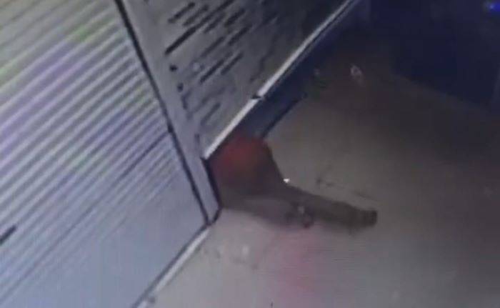 Terekam, Pria Terduga Maling di Bank BRI Unit Sei Sikambing Ditangkap