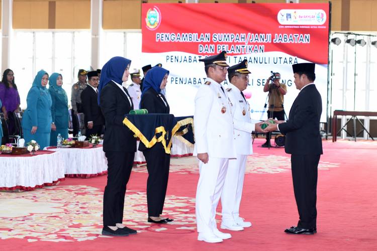 Lantik Pj Bupati Deliserdang dan Taput Pj Gubernur Sumut Ingatkan Tugas Mendesak Ini