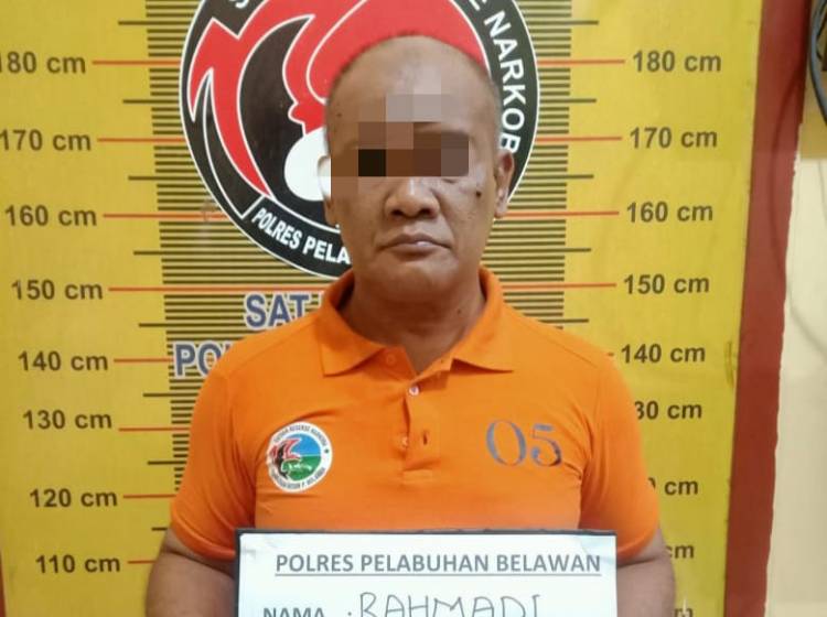 Sat Narkoba Polres Pelabuhan Belawan Tangkap Pengedar Shabu di Desa Klumpang Kebun