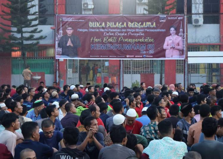Pererat Rasa Kebersamaan, Lapas Pemuda Langkat Gelar Buka Puasa Bersama Warga Binaan
