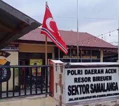 Mantapkan, Pemasang  Bendera Gerakan Aceh Merdeka di Polsek Minta Maaf...Selesai
