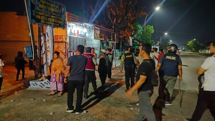 Tim Patroli Presisi Sat Samapta Bersama Polsek Medan Labuhan Bubarkan Aksi Tawuran