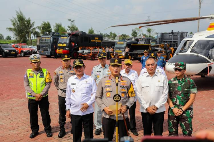 Polda Sumut Gelar Apel Ops Ketupat Toba 2024 Ini yang Disampaikan Pj Gubsu