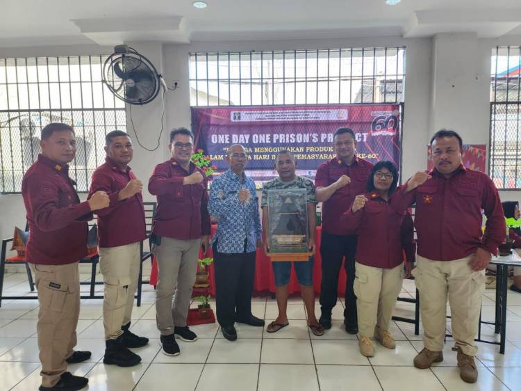Dukung Produk Karya WBP, Lapas Pancur Batu Gelar One Day One Prison Produk Jelang HBP Ke-60