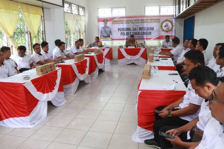 Kapolres Simalungun: Kinerja Personel Sat Intelkam Mampu Bekerja Lebih Tajam