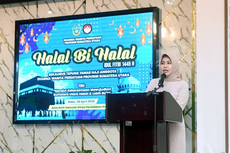 Halalbihalal dan Tepung Tawar DWP Sumut, Dessy Hassanudin Sebut Bulan Syawal Momentum Refleksi Diri
