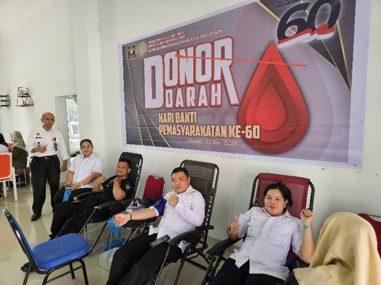 Lapas Pancur Batu Gelar Aksi Donor Darah