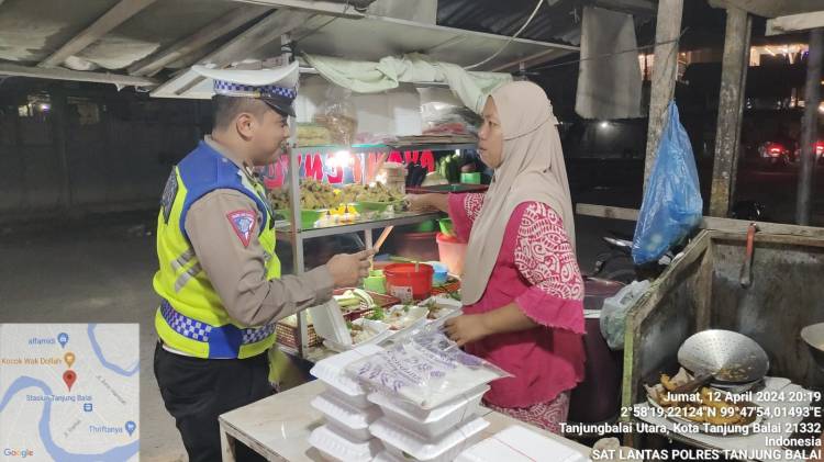 Sat Lantas Polres Tanjung Balai Aktif  Masyarakat Merayakan Lebaran Merasa Aman Nyaman Dan Lancar