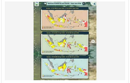 Masyarakat Wajib Mewaspadai. Ini Pwringatan Dini Info Cuaca Di Sumatera Utara Tiga Hari Kedepan