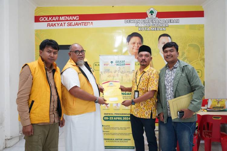 Profesor Dr. dr. Datok Ridha Dharmajaya Datang Ke DPD Golkar Medan