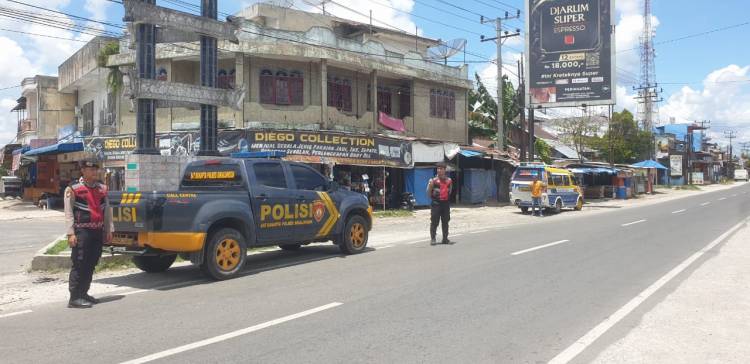 Sat Samapta Polres Simalungun Melaksanakan Patroli Jaga Keamanan di Area Rawan