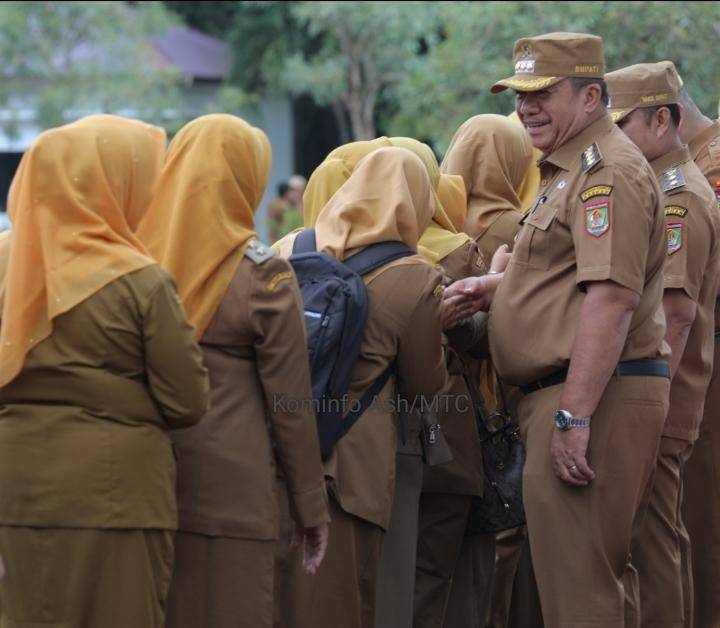 Apel ASN Asahan Dihari Pertama Masuk Kantor Usai Libur Panjang