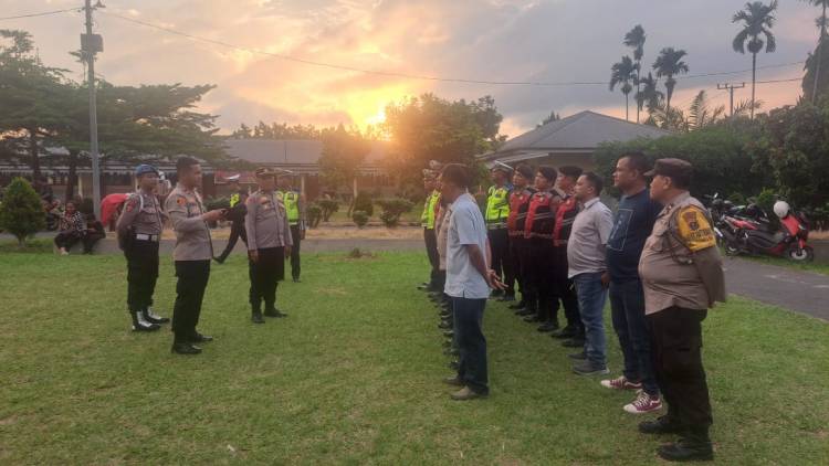 Polseķ Siantar Timur Amankan Jalan Salib  Memperingati Hari Paskah