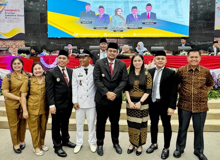 Wabup Benny Gusman Sinaga, Hadiri Peringatan Hari Jadi Ke-77 Provinsi Sumut