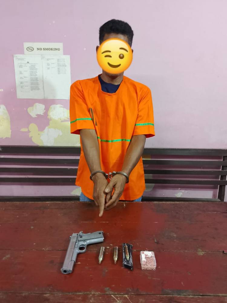 Pria Berpistol Ancam Tembak Istri di Simalungun