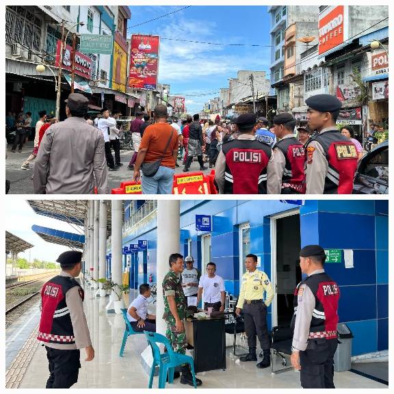 Satgas Preventif Ops Ketupat Toba 2025 Polresta Deli Serdang Laksanakan Patroli Mobile di Titik Keramaian