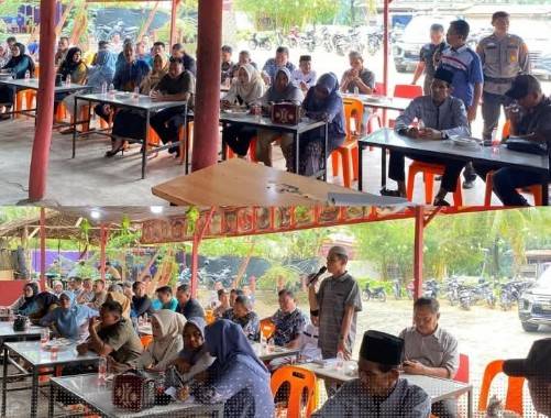 Kapolres Labuhanbatu Selatan Gelar Jumat Curhat, Bahas Pencurian TBS Kelapa Sawit Dan Narkoba di Kampung Rakyat