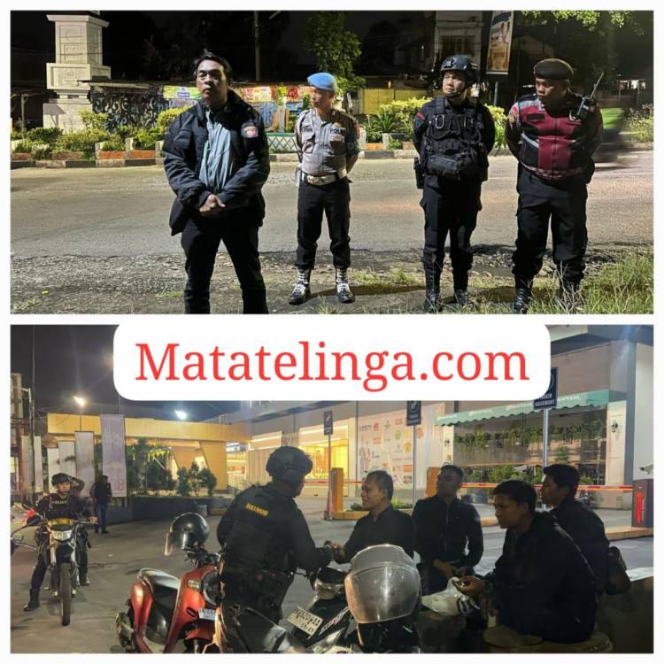 Patroli Sitkamtibmas Gabungan Kompi 2 Batalyon B Brimobdasu dan Polres Pematang Siantar