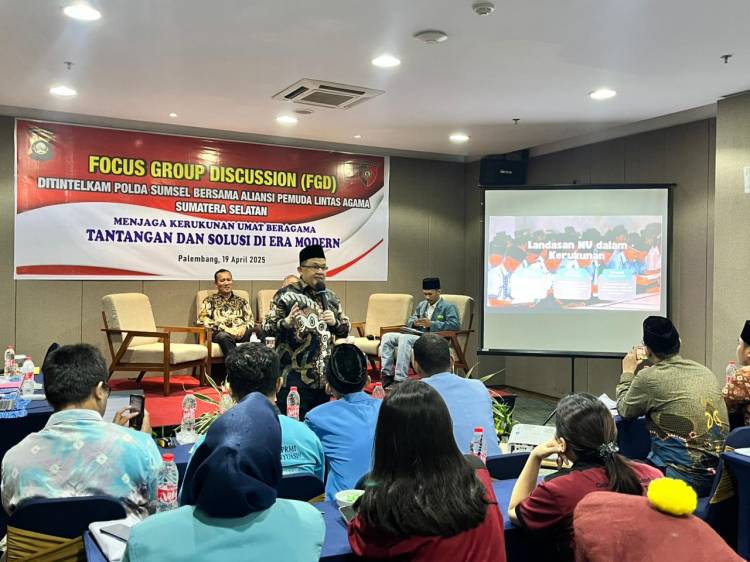 PWNU Sumsel dan Polda Bersatu Jaga Kerukunan Umat Beragama
