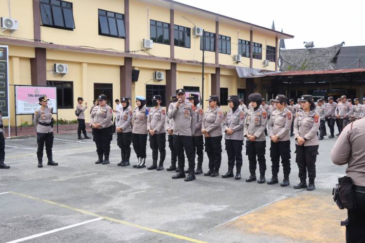 Kapolres Pimpin Pelatihan Personil Ton Dalmas Polres Pematangsiantar