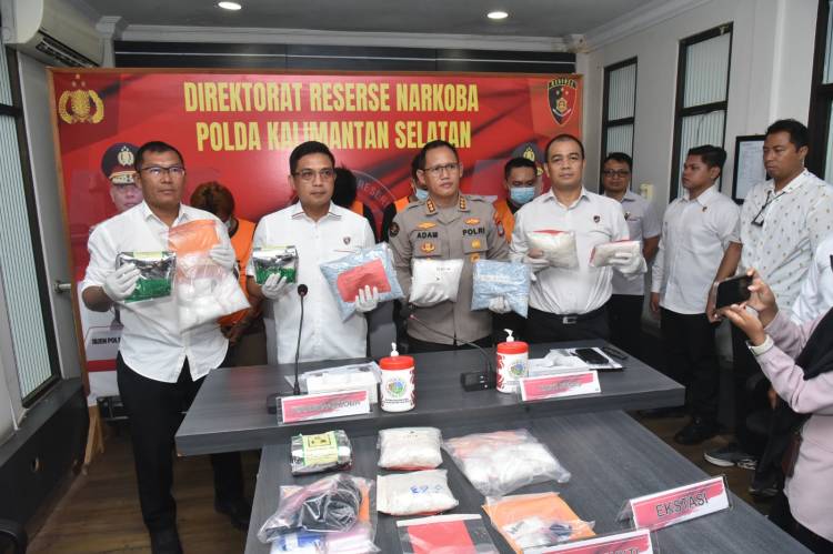 Polda Kalsel Bongkar Jaringan Narkoba Terafiliasi Fredy Pratama