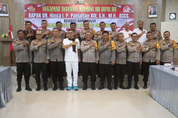 Kunjungan Kerja Anggota DPR RI ke Polres Simalungun