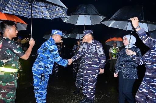 Danwing Udara 5 Lanud Sultan Hasanuddin Sambut Kedatangan Kasal Di Makassar