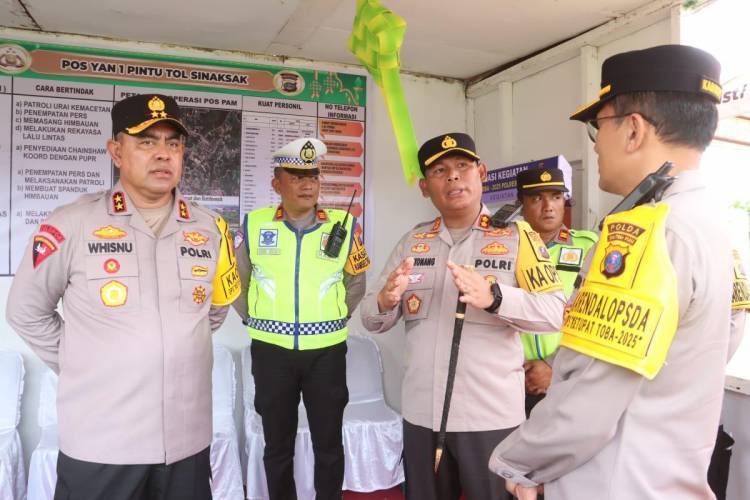 Kapolres Simalungun Pastikan Pos Pelayanan di Simalungun Siap Amankan Mudik Lebaran