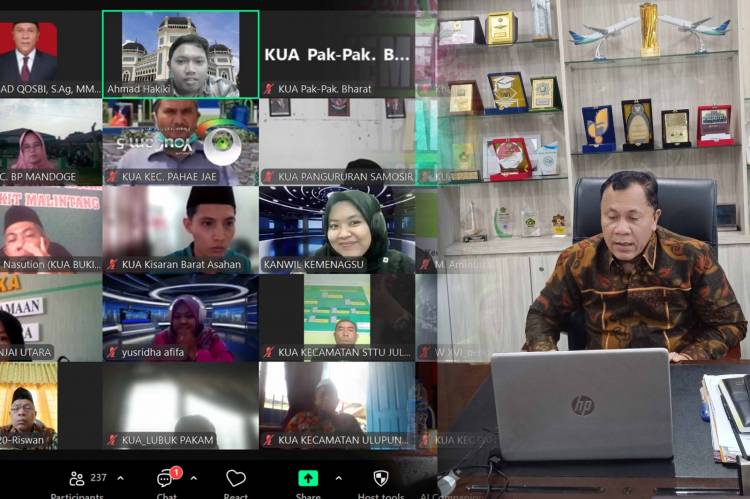 Tim HKPDatin Kanwil Kemenagsu Gelar Sosialisasi Kehumasan Satker KUA se Sumut