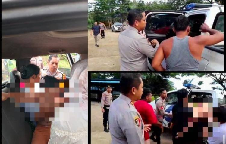 Personil Polres Padanngsidimpuan Selamatkan Bocah Tenggelam