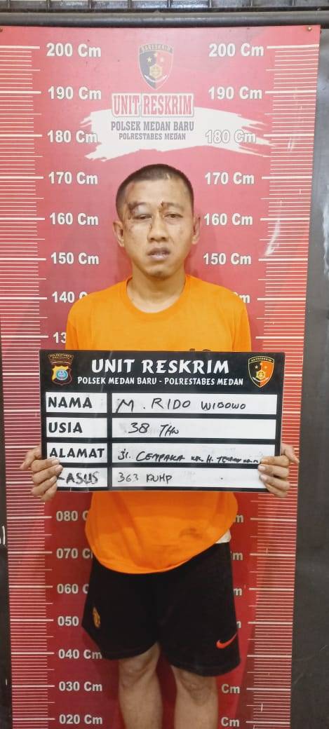 Pelaku Curanmor  Bersembunyi Hotel Penginapan, Diketahui Polsek Medan Baru