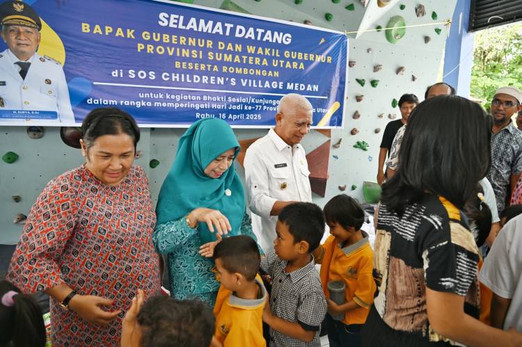 Kunjungi Dua Panti Asuhan, Wagub Sumut Surya Berterima Kasih pada Pengurus Panti Telah Bantu Pemerintah