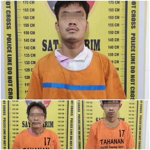 Tiga Pelaku Curat berhasil Di Ringkus Sat Reskrim Polres Pematangsiantar