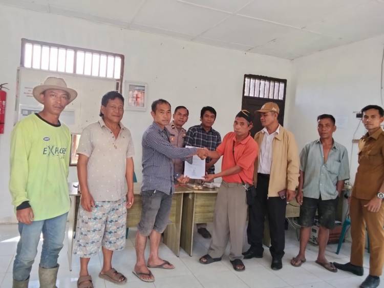 Kanit Binmas Dopar Menjadi Problem Solver Konflik Warga Nagori Silaban  Simalungun
