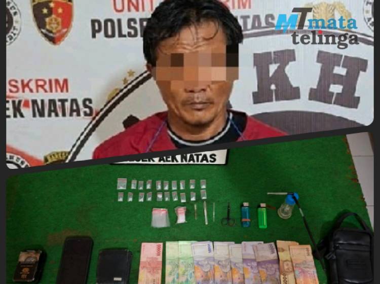 Grebek Rumah di Aek Kuo, Ayub Edarkan Sabu Ditangkap Polisi