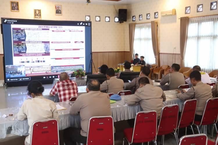 Kapolres Simalungun Ikuti Arahan Kapolri Terkait Situasi Kamtibmas Pasca Operasi Ketupat 2025