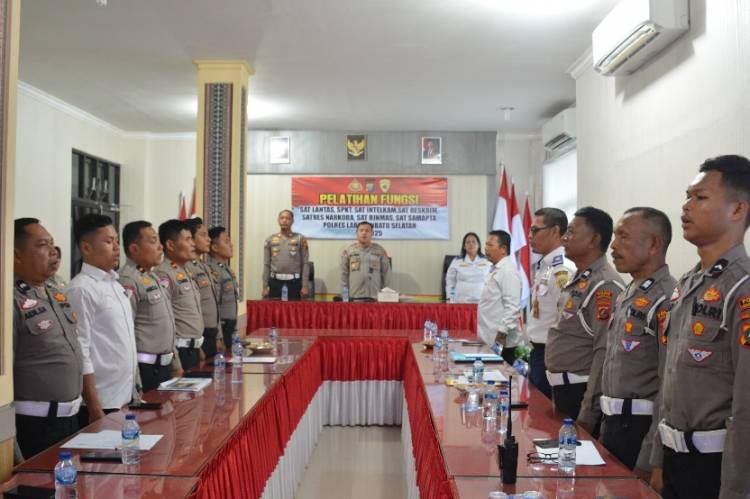 Kapolres Labusel Gelar Pelatihan Fungsi Lalu Lintas  Tekankan Profesionalisme dan Etika Pelayanan