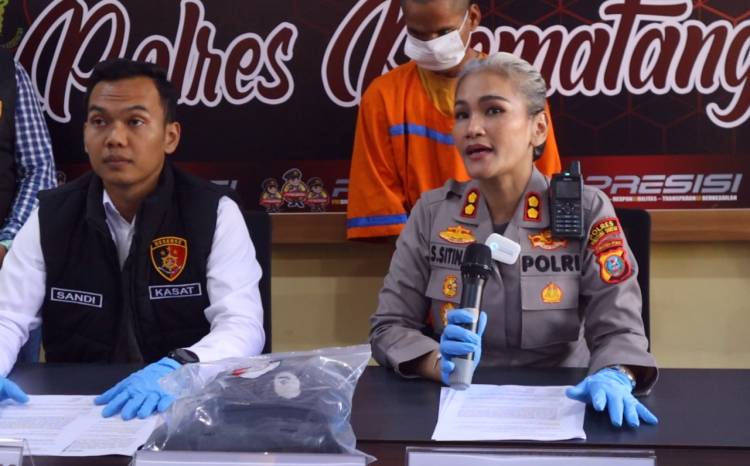 Kapolres Pematangsiantar Beber Kasus Pencurian Fasilitas Umum Dayok Mirah dan Pengancaman Bersenpi