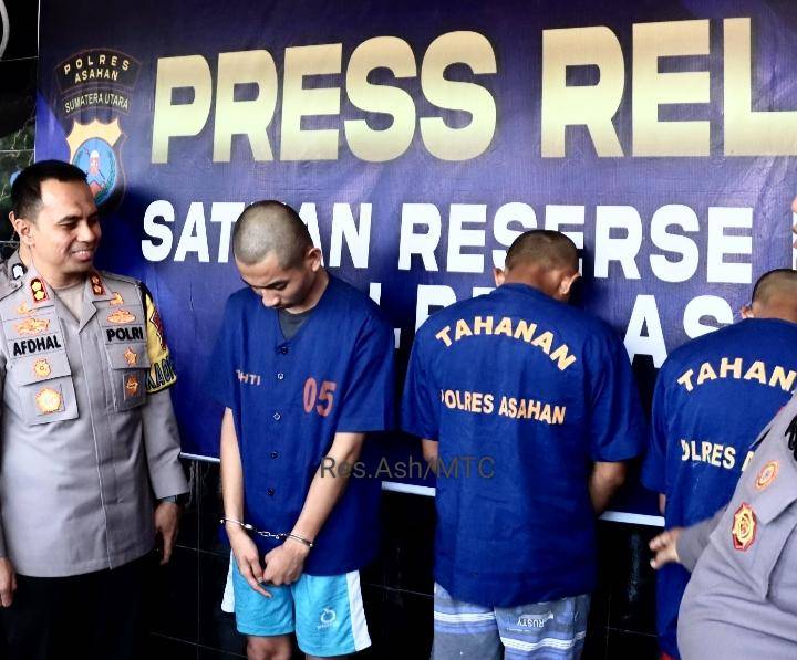 Geng Motor " Mafia Banglades" dan kelompok Genk Motor " Mr.Kriwo"Saling Ejek, Barakhir di  Polres Asahan