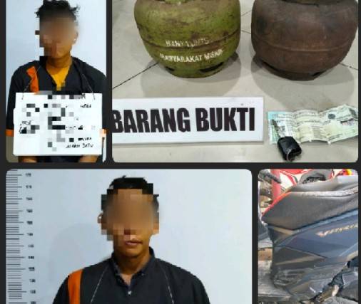 Dua Tersangka Maling Spesialis Congkel Pintu Rumah Gol Di Polres Labuhanbatu