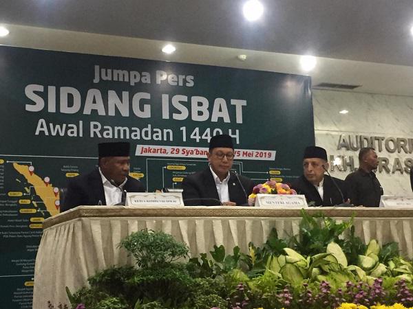 Sidang Isbat, Pemerintah Tetapkan 1 Ramadhan Senin 6 Mei 2019