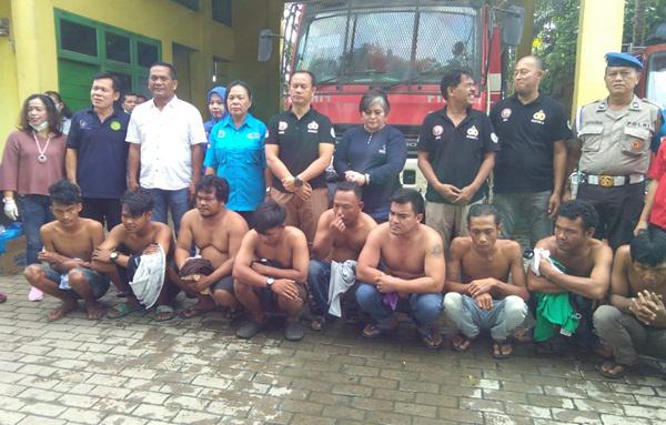 Gelar Razia Angkot, Polres Sergai Amankan 9 Orang Terindikasi Narkoba