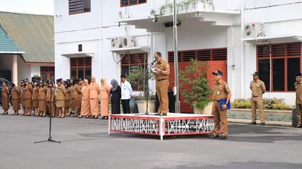 Apel Peringatan Hari Otonomi Daerah Ke 23 Kota Binjai